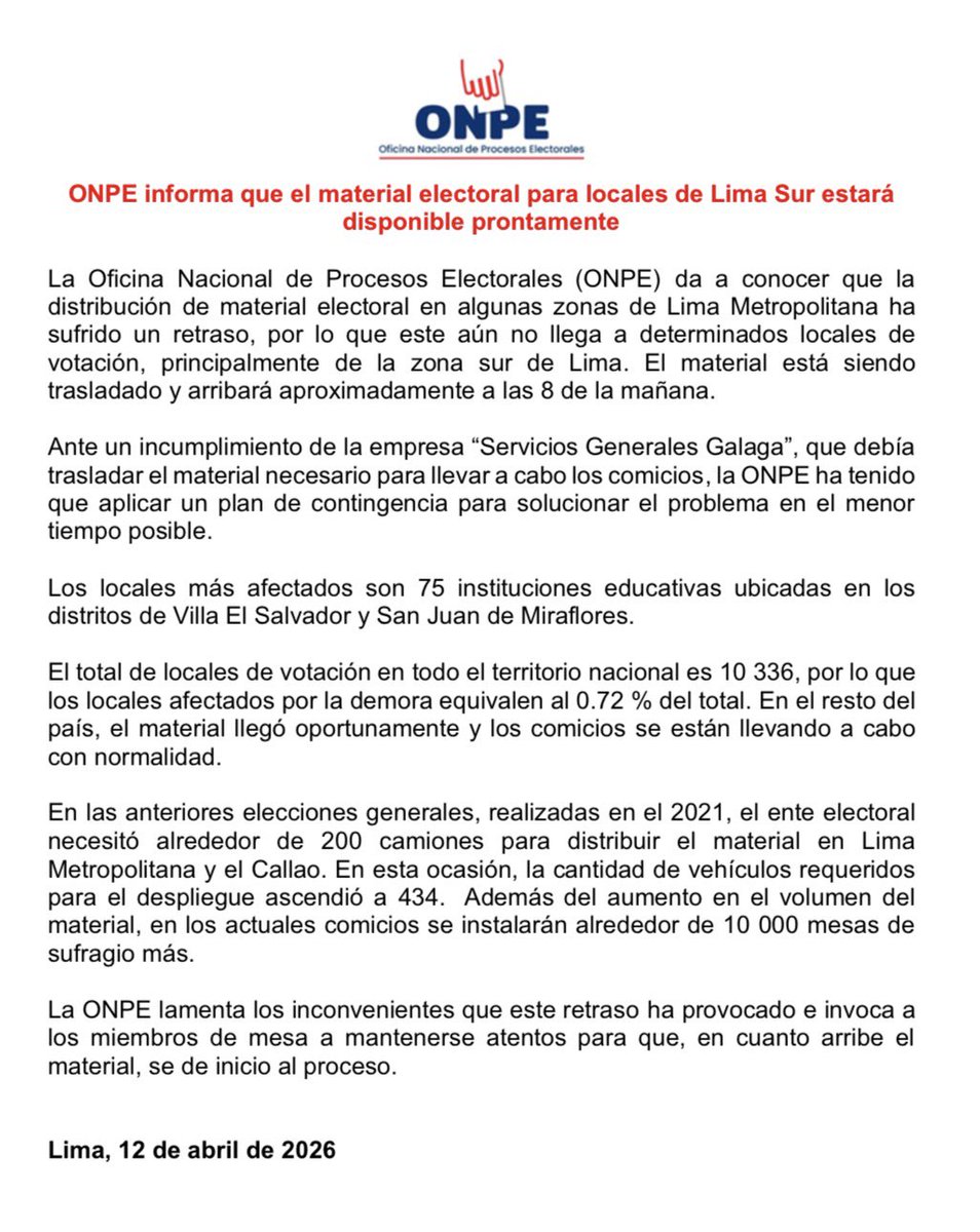 No sea mentiroso <a href="/pcorvetto/">Piero Corvetto</a>, #ONPE, la empresa #Galaga ya ha trabajado con ustedes en comicios anteriores, y todo bien.

Si ahora hay esta desorganizacion es porque seguro han retrasado su pago.