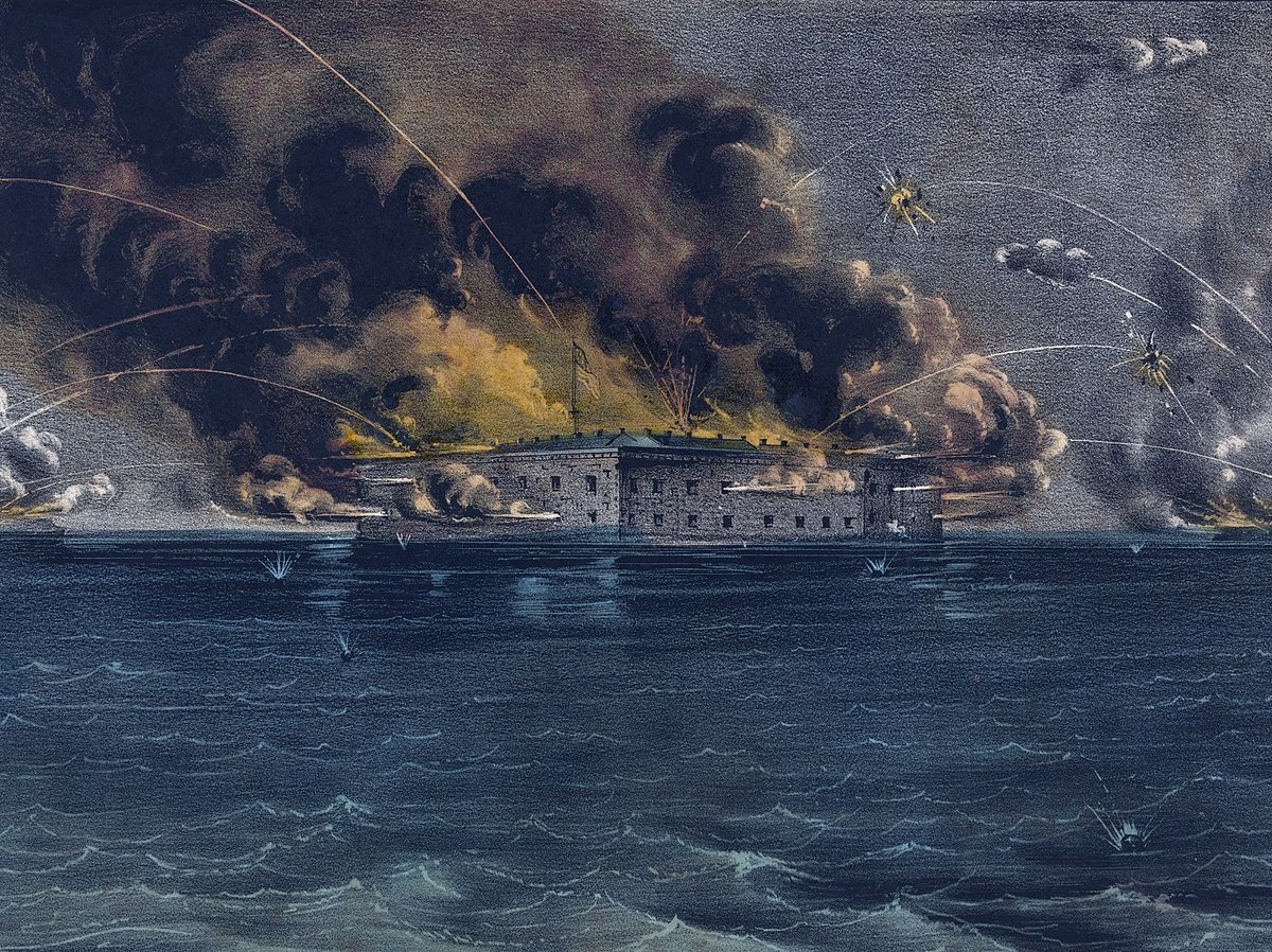 NationalMallNPS's tweet image. A tragic day in American history and a terrible crisis for President Abraham Lincoln, Confederate forces fired on United States troops at Fort Sumter in Charleston Harbor, South Carolina #OTD in 1861, beginning the Civil War. Learn more at nps.gov/articles/battl…
