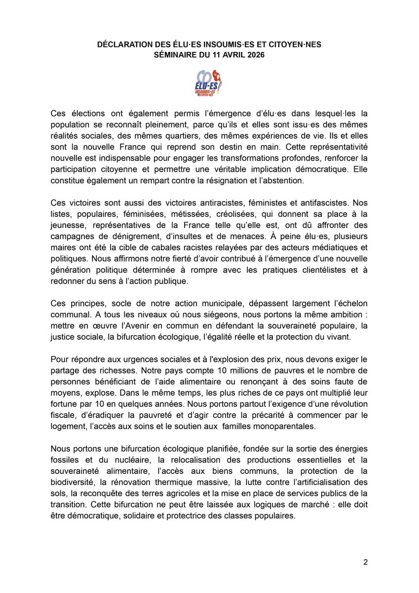 Réseau élu·es insoumis·es et citoyen·nes | REIC tweet media
