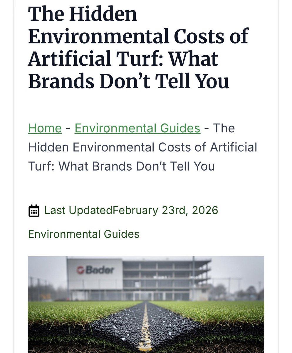 Ban Plastic Turf tweet media