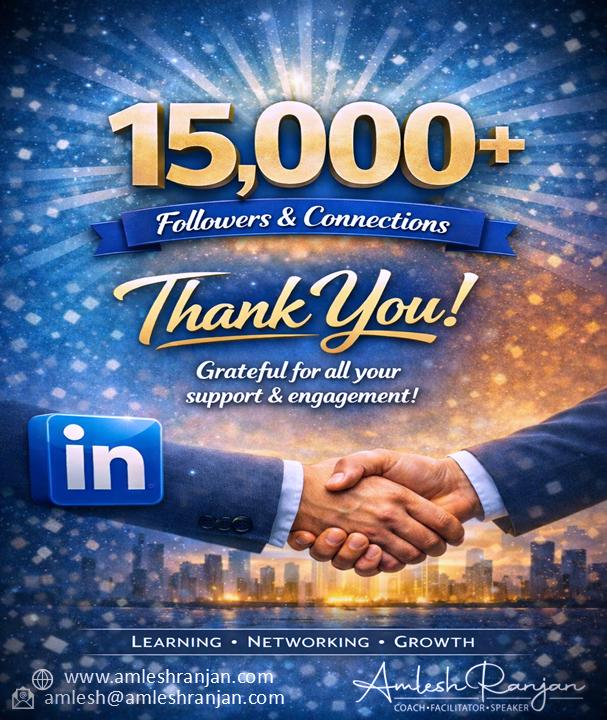 𝐆𝐫𝐚𝐭𝐞𝐟𝐮𝐥 𝐁𝐞𝐲𝐨𝐧𝐝 𝐖𝐨𝐫𝐝𝐬!
𝘐 𝘢𝘮 𝘩𝘶𝘮𝘣𝘭𝘦𝘥 𝘢𝘯𝘥 𝘥𝘦𝘦𝘱𝘭𝘺 𝘨𝘳𝘢𝘵𝘦𝘧𝘶𝘭 𝘵𝘰 𝘩𝘢𝘷𝘦 𝘤𝘳𝘰𝘴𝘴𝘦𝘥 15,000 𝘧𝘰𝘭𝘭𝘰𝘸𝘦𝘳𝘴 𝘢𝘯𝘥 𝘤𝘰𝘯𝘯𝘦𝘤𝘵𝘪𝘰𝘯𝘴 𝘰𝘯 𝘓𝘪𝘯𝘬𝘦𝘥𝘐𝘯.
linkedin.com/posts/amleshra…