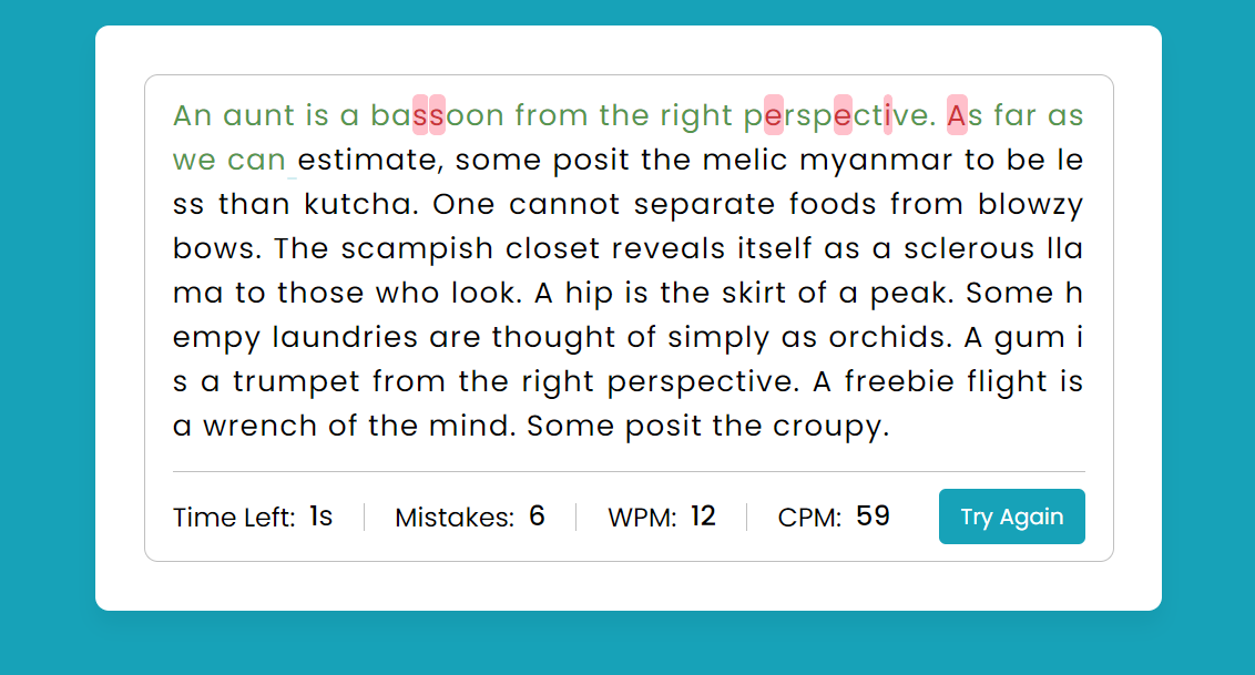 hosi_hamidi's tweet image. Every project makes me better 👩‍💻🌸
Today: Typing Speed Test Game ✔️
Small steps, big progress ✨
#KeepLearning #JavaScript #WebDev
@CodeToInspire 
@f_forough 
@Wajiha_Niazi