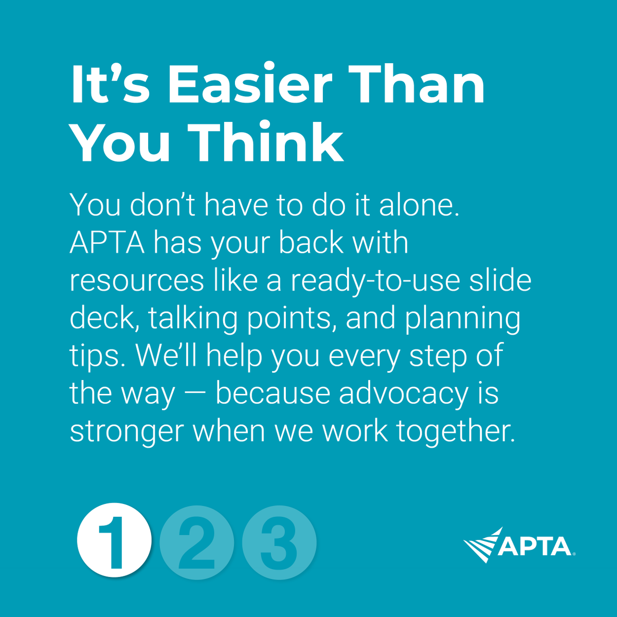 American Physical Therapy Association (APTA) tweet media