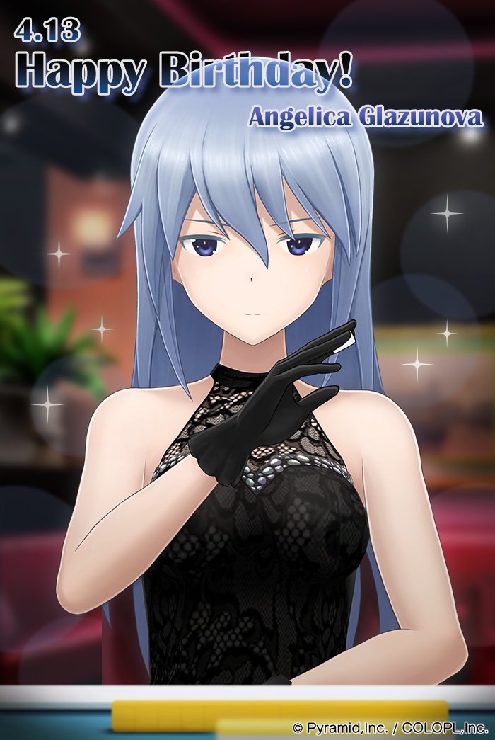colopl_alice's tweet photo. 本日はアンジェリカ・グラズノワ（CV #千菅春香 ）のお誕生日🎂
ゲーム内では誕生日限定ミッションや特別プレゼントに加え、「アルベドバニー」の早割セールを実施中🐰

#アンジェリカグラズノワ生誕祭  #アリスギア https://t.co/ux2BU6cLWQ