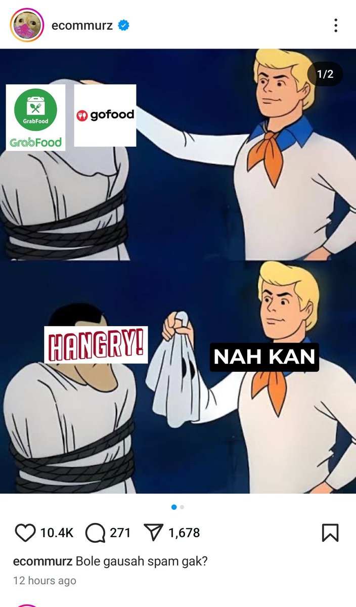 gorobis's tweet photo. di instagram mulai ada nih yg ngomongin hangry group. utk opini aku pribadi, sebenernya gasuka ama konsepnya, kaya ngespam grabfood ga sih jatohnya, tapi (unfortunately) makanannya enak 😭 suka bgt ama ayam barendang nya https://t.co/59k5EV30IX