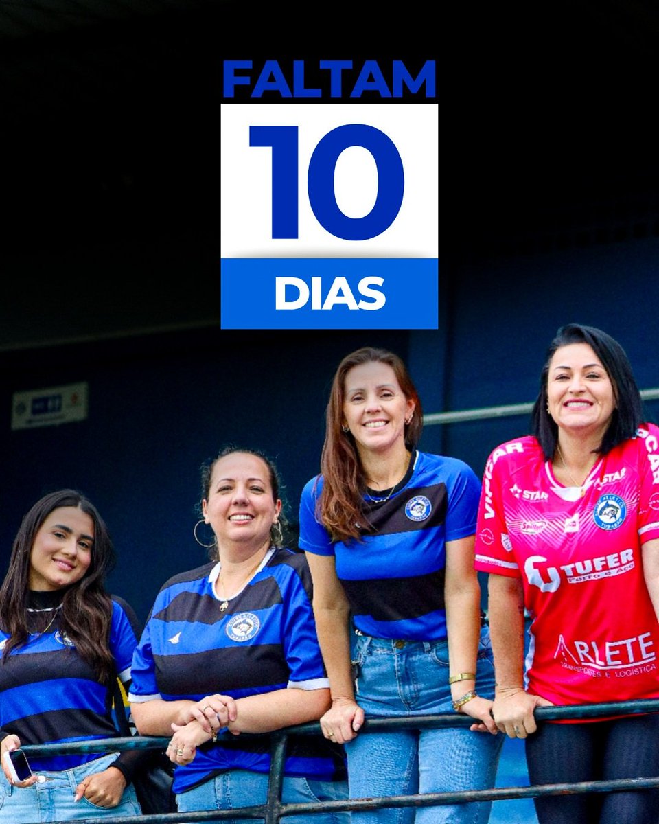 Tá chegando! 👀🔥
Faltam 🔟 dias pra estreia do Peixão no Catarinense! 💙🦈