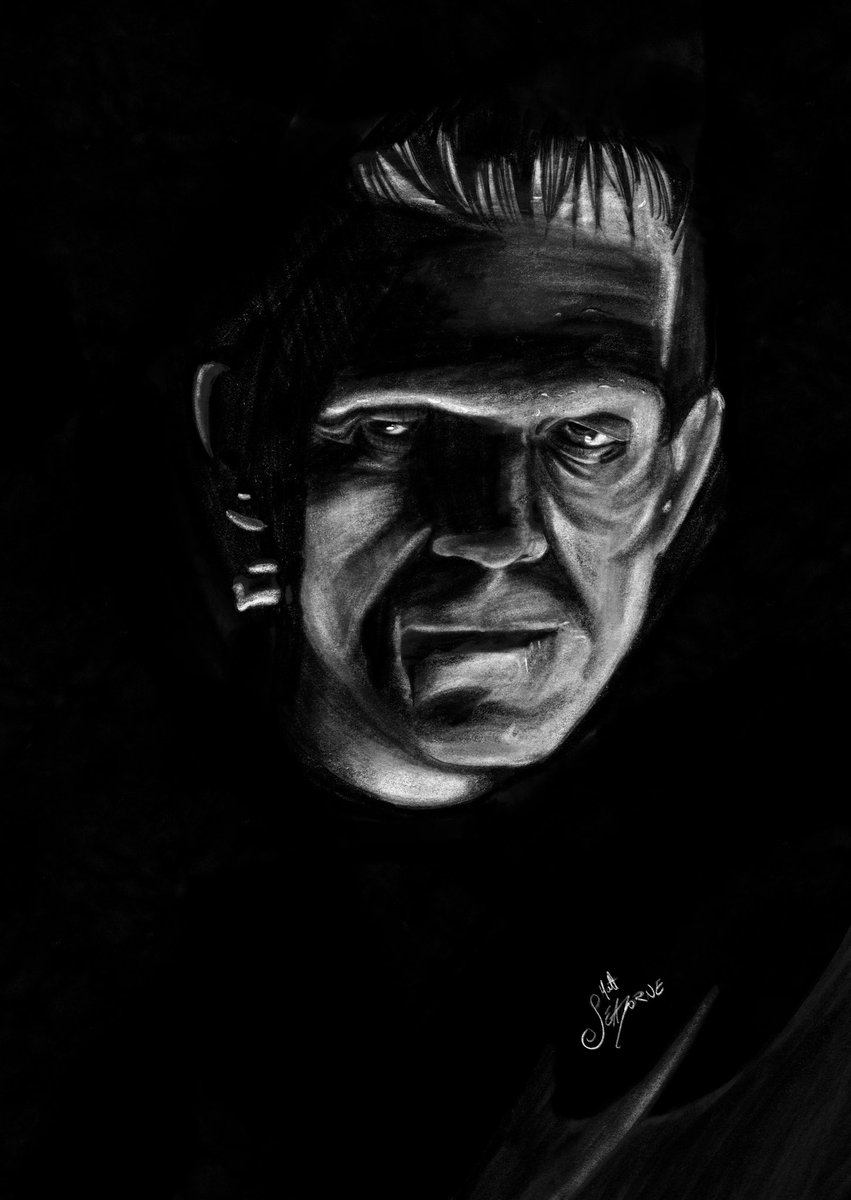 Seaborne_Inks's tweet photo. A quick Frankenstein’s monster sketch for today. https://t.co/kI7cu9TS2V
