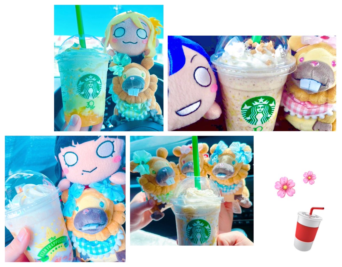 numazunomdo's tweet photo. お花を見ました🌸👁
桜和装買って本当に良かった❤💜💚🧡
Kumallaもカワヨ☕🥤🦋
スタバも巡った！
味は…予想とは少し違ったけど4種飲めたからヨシ！
残すはあと1つ🤫 https://t.co/mgNXVJ1LO9