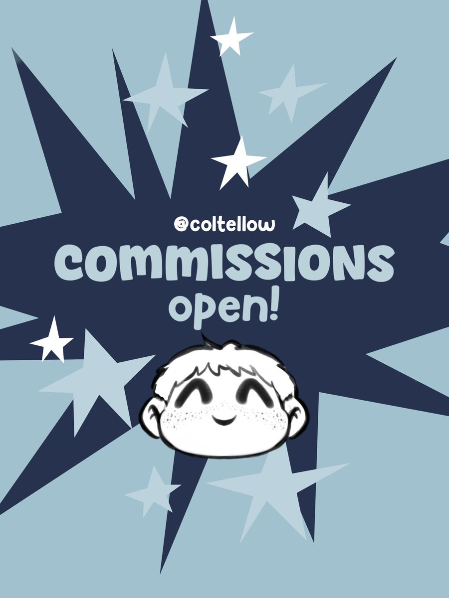 coltellow's tweet image. I'm officially opening commissions!
DM me on Instagram, check out my Ko-fi or email me if interested!
Before commissioning me, please read my Terms of Service. You can find those and all the ways you can contact me here: linktr.ee/coltellow