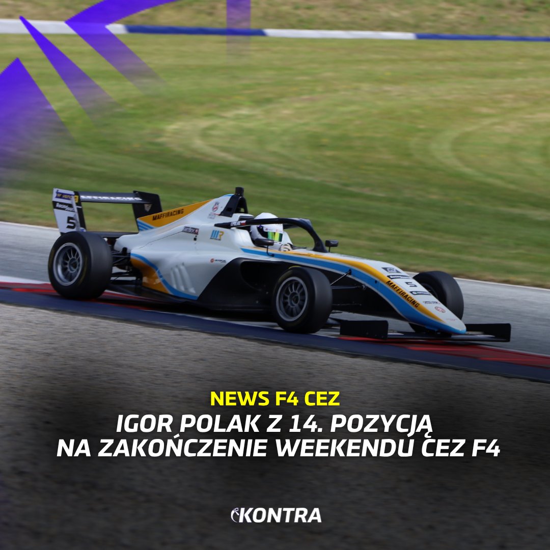 kontra_moto's tweet photo. 🇵🇱 IGOR POLAK KOŃCZY WEEEKEND CEZ F4 14. POZYCJĄ W OSTATNIM WYŚCIGU

Igor zaliczył naprawdę dobry start z 25. lokaty, przebijając się już na początku o kilka pozycji. Następnie korzystał na błędach rywali, pnąc się coraz wyżej, aż do górnej połowy stawki - to był naprawdę przyzwoity występ 👏

Z kolei Michalina Sabaj po starcie z 24. miejsca niestety nie zdołała ukończyć rywalizacji

Kolejny weekend CEZ F4 odbędzie się na torze Salzburgring 29-31 maja 🔜

#KontraMoto #ElevenF1 #F1PL