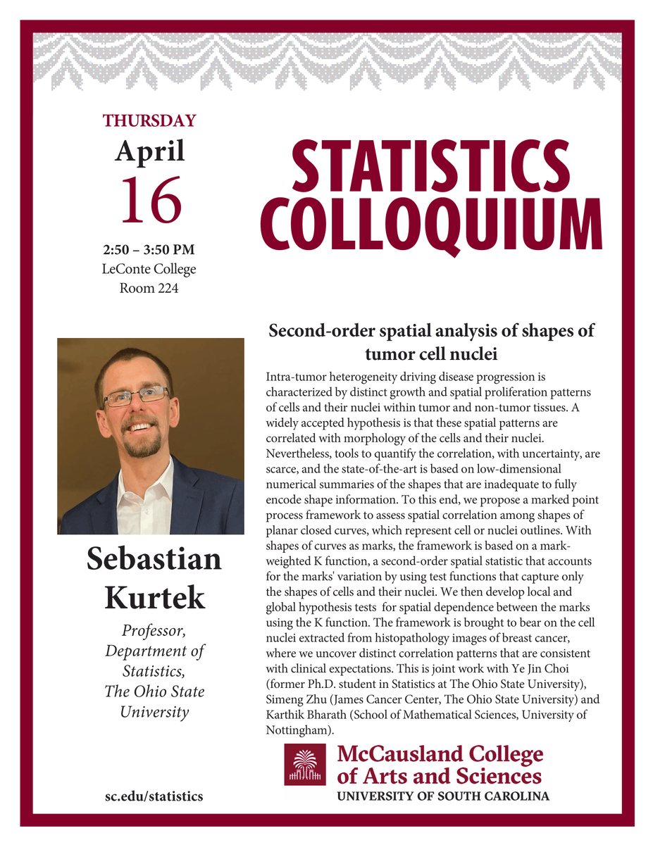 UofSC Statistics Department tweet media