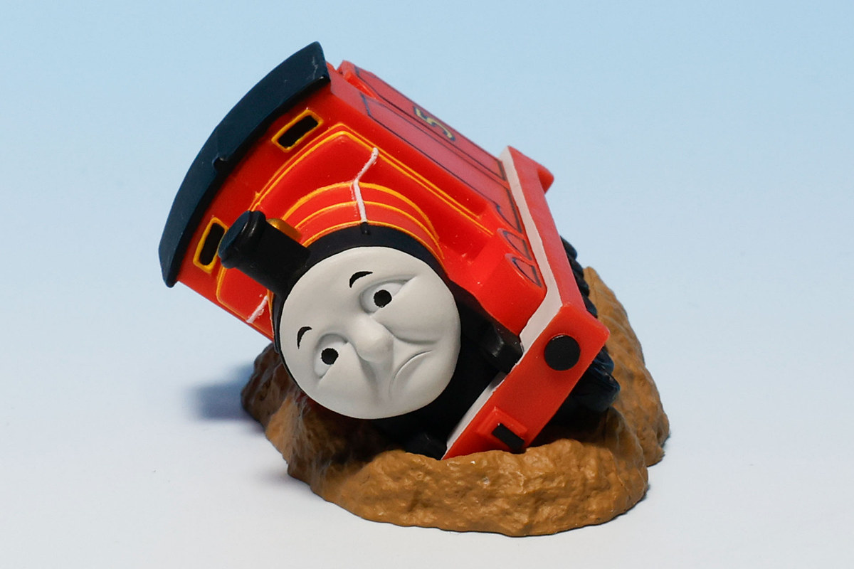 きかんしゃトーマス すってんころりんフィギュア」【ガチャ撮り下ろし