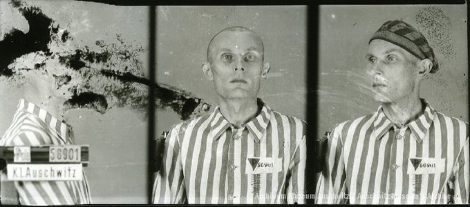 AuschwitzMuseum's tweet image. 12 April 1907 | A Polish man, Julian Gabala, was born in Sosnowiec.

In #Auschwitz from 7 August 1942.
No. 56901
He perished on 5 September 1942.
---

🎧/📖 Registration photos in Auschwitz: bit.ly/4adWOeJ