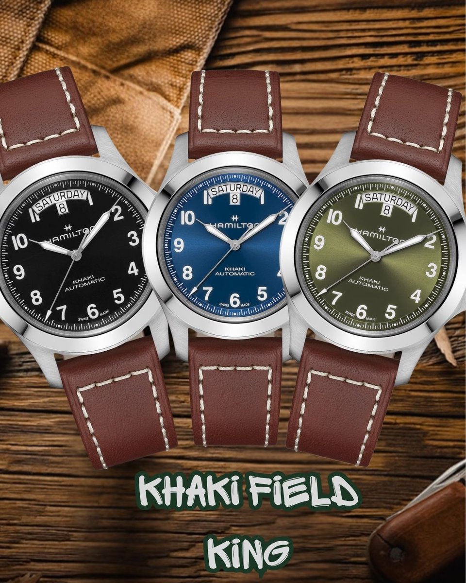 abtsaat's tweet image. Yeni Hamilton Khaki Field King Serisi Ön Satışa Açıldı💪🏻💥

Markanın askeri tedarikçiden sivil saat üreticisine dönüşüm sürecinde ortaya çıkan Khaki Field King, saha saatlerinin güvenilirliğinin günlük yaşamla buluştuğu noktayı temsil ediyor👌🏻

#abt #abtsaat #hamilton