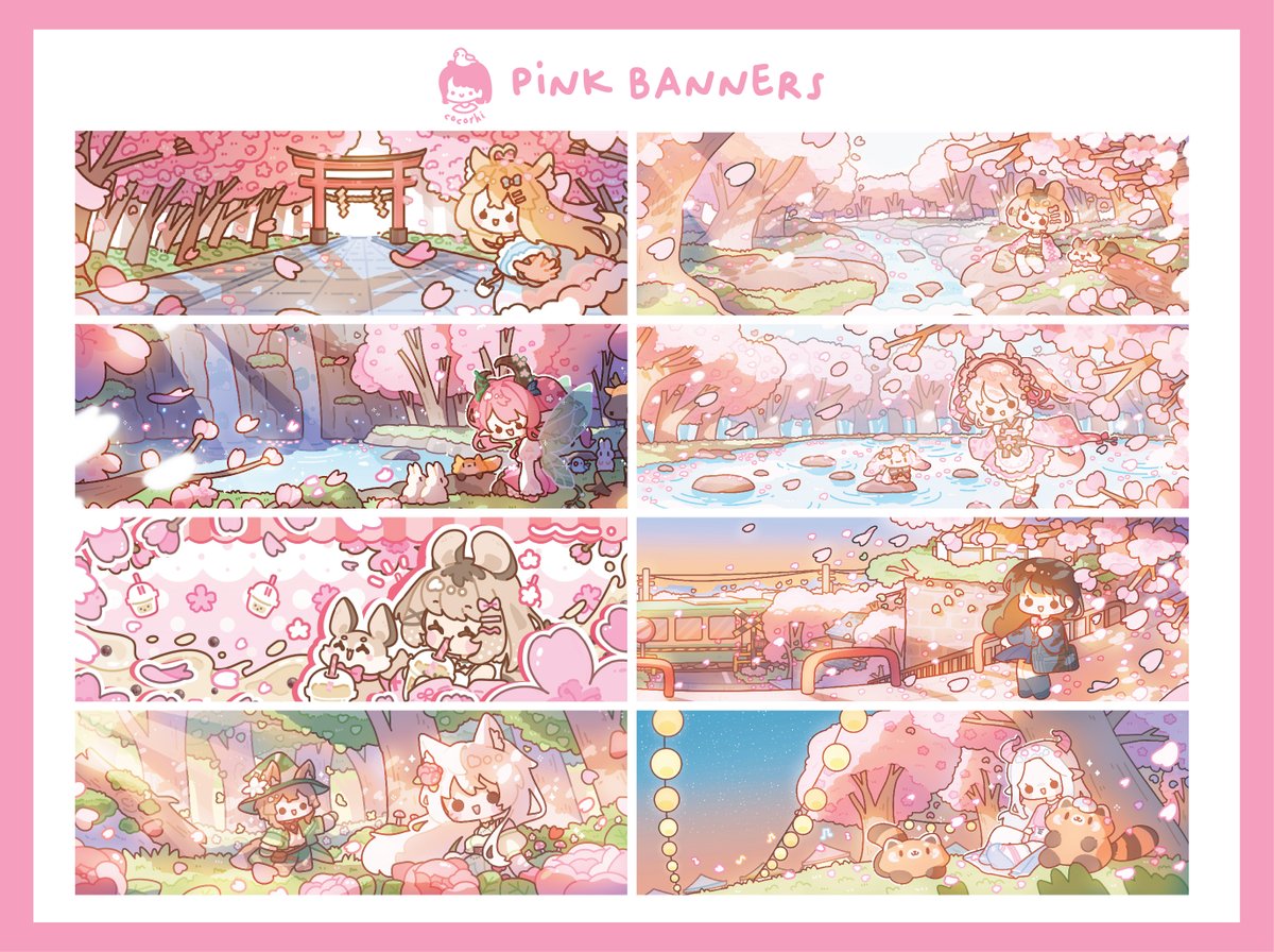 some pink banner comms (˶ᵔ ᵕ ᵔ˶)

#VGenComm #VGenComms