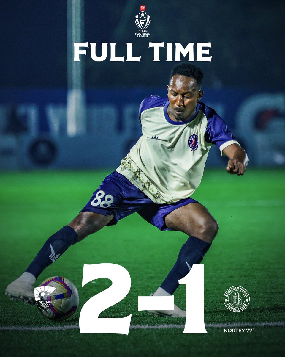RajasthanUnited's tweet photo. We fell short by one, but the hunger only grows stronger.🙌

#RUFCIFL26 #DesertWarriors #RUFCvsSDFC #fulltime https://t.co/DwzMc0gQMX