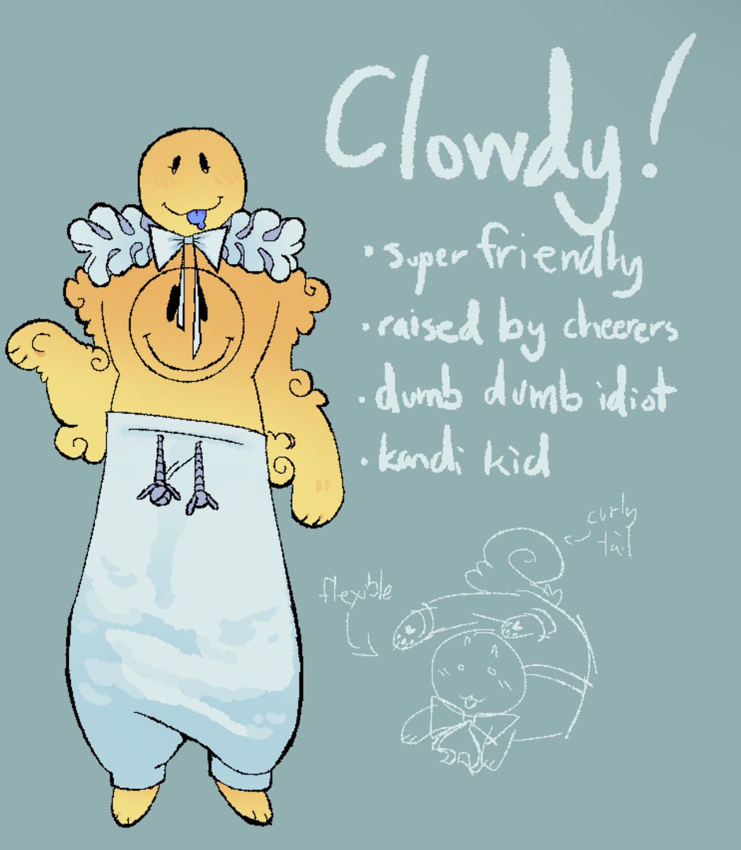 ClowdyCheerer's tweet photo. //Wowie wow wow a “Cheerer!” 
Anyways hi this is my fella, he’s just a little bundle of joy and fluff.

#Enfosi #Glaggleland https://t.co/hGVBhcSLVi