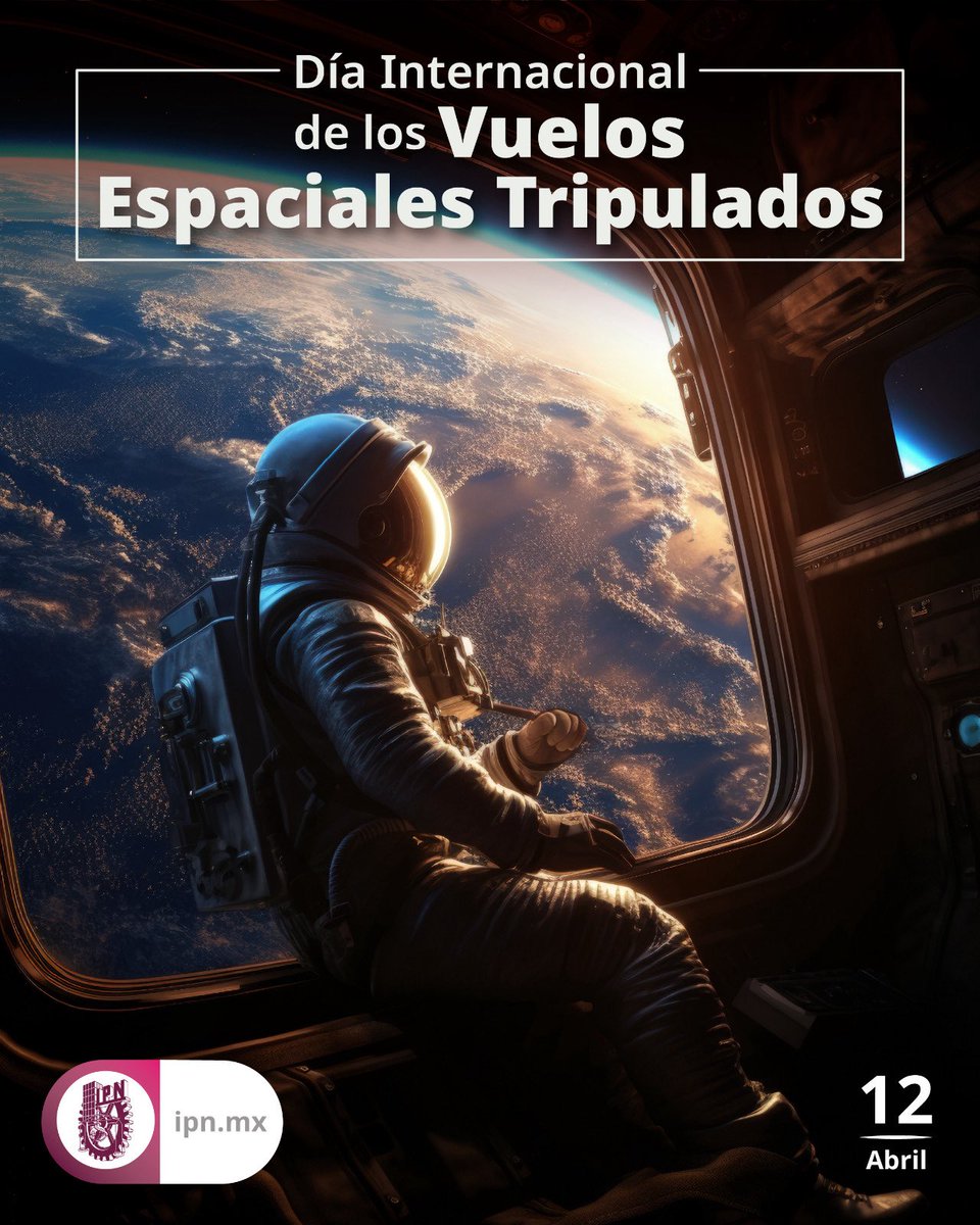 IPN_MX's tweet photo. Hoy celebramos el Día Internacional de los Vuelos Espaciales Tripulados, una fecha que nos recuerda que el conocimiento, la ciencia y la innovación tienen el poder de llevarnos más allá de lo imaginable. 🌌

En el IPN, este espíritu vive en cada aula, laboratorio y proyecto donde se forman las mentes que impulsarán el futuro de la ingeniería, la ciencia y la tecnología aeroespacial.

Porque explorar el espacio no solo se trata de llegar más lejos, sino de aprender más, innovar mejor y transformar nuestro entorno aquí en la Tierra.

#DíaDeLosVuelosEspacialesTripulados  #CienciaIPN
