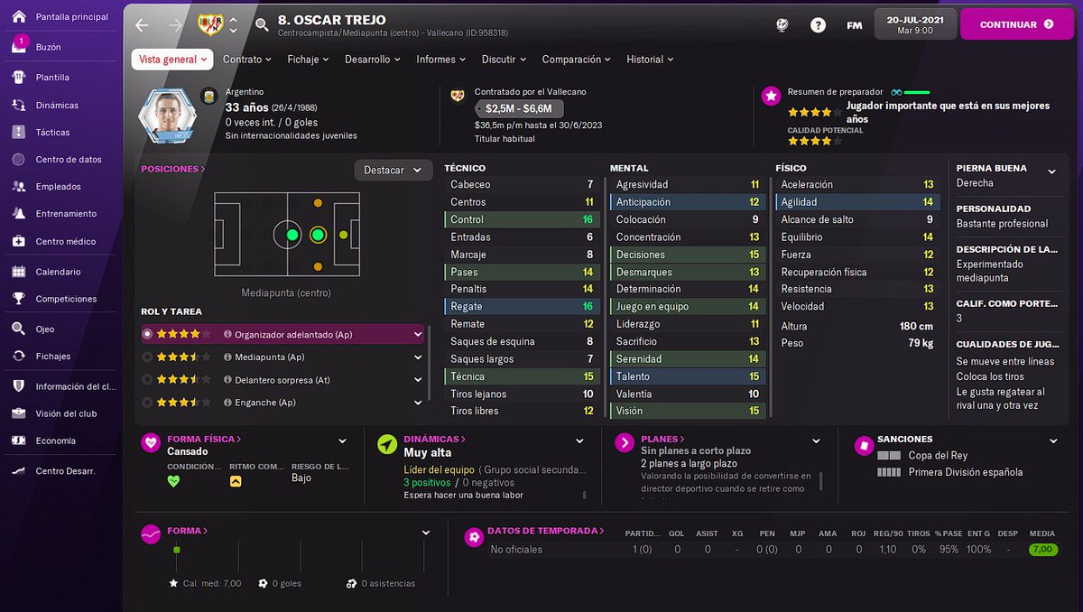 Franc0rgasmo's tweet photo. Que gran juego que fue el Football Manager 2022, se veía demasiado bien, y la interfaz era similar a las demás ediciones, pero tiene algo que siempre me hace volver. Sin dudas mi fm favorito. https://t.co/esMgidnhYs