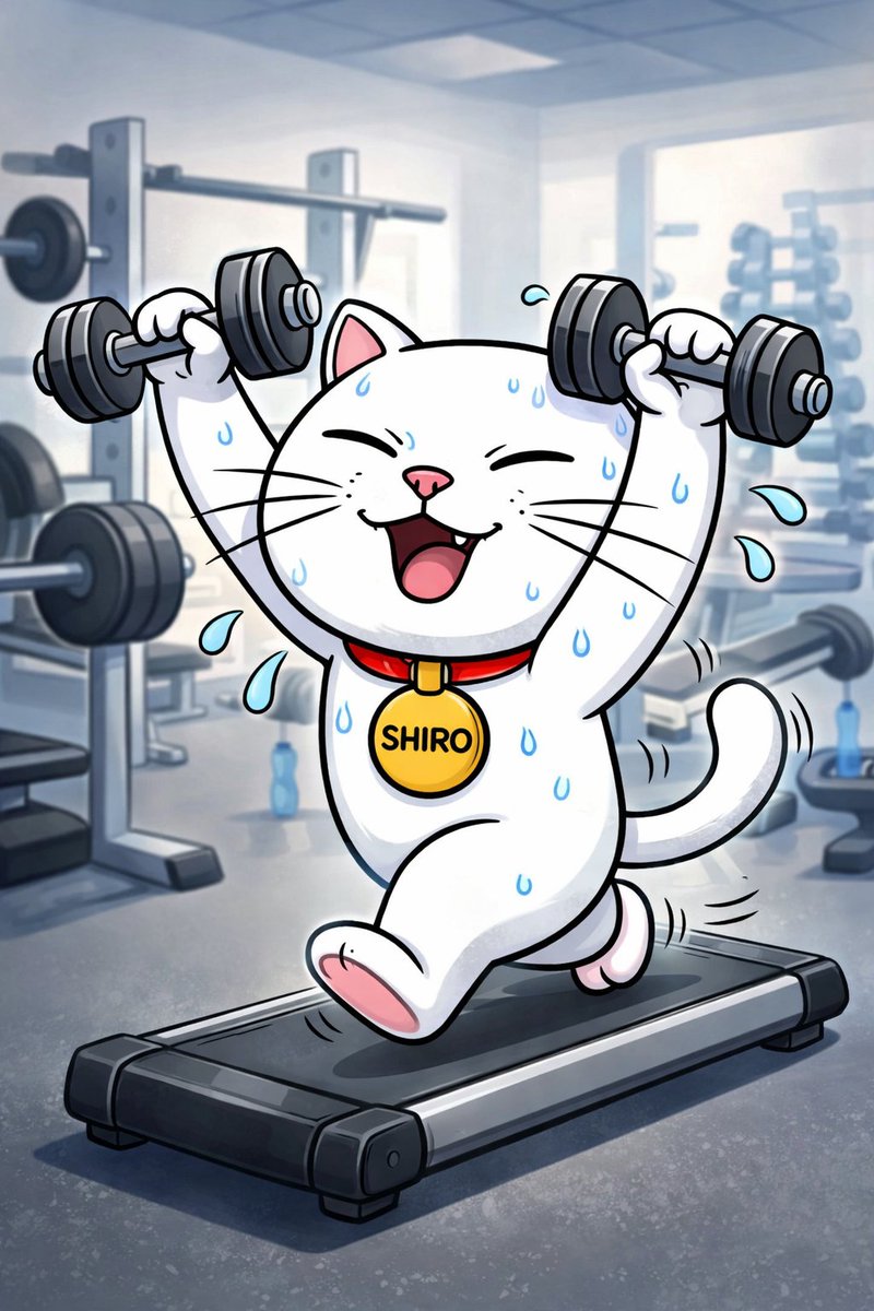 Robsonarceno's tweet photo. Heavy training, easy battle.
$SHIRO knows the rule: the harder the preparation, the easier it is to face what comes next.
Discipline now. Strength later. Victory after.
Keep building. Keep training. Keep believing. 🐱💪
$SHIRO
 #SHIRO #ShiroNeko #Crypto #Memecoin #BullRun #Discipline #Mindset