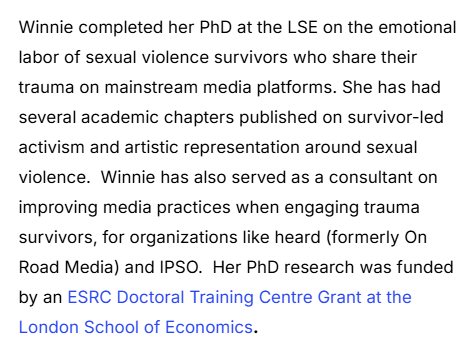 0autocognition's tweet photo. Literally got a PhD for being raped. No wonder she celebrates the occasion. https://t.co/H2jk2XJSgz