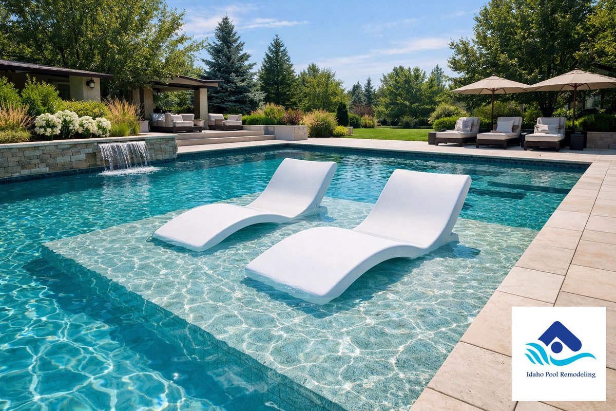 Turn your old pool into a true wellness retreat! 🧘‍♀️✨ Tanning ledges and built-in seating are the most requested upgrades for Boise staycations this year. Let’s modernize your footprint and max out your relaxation. #BackyardOasis #BoiseRemodel #PoolDesign