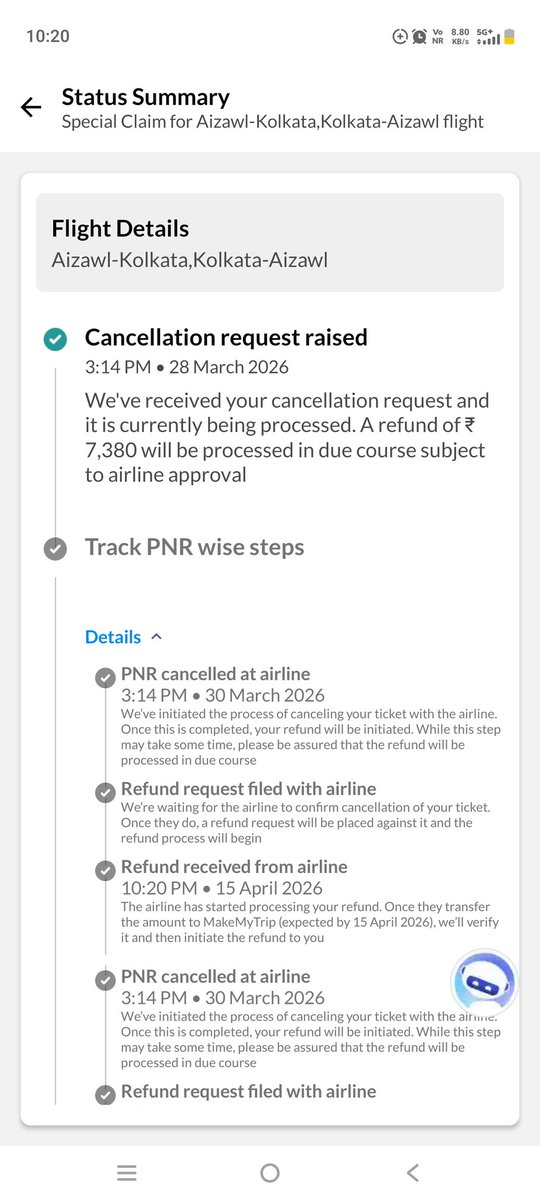 meSneho's tweet photo. @makemytripcare It has been 2 weeks! Suddenly #MMT needs 7-10 more days? What's the standard timeline for refunds from @IndiGo6E ? There must be some protocol @DGCAIndia @MoCA_GoI @RamMNK for airline refunds for cancelled flights? Or @makemytripcare is holding money?! This is harassment! https://t.co/LK4uyXeQ1G