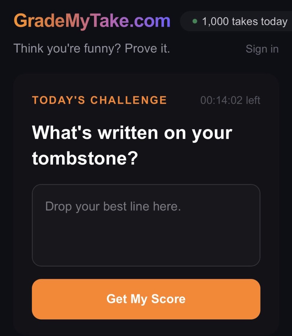grademytake's tweet photo. Hey everyone, we were too lazy to do a split test so going to ask on X instead. 

Just switched to light mode... any feedback would be much appreciated👇 https://t.co/ik75rO8XTp