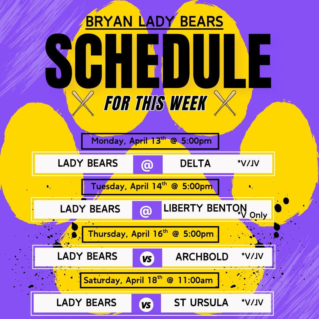 Bryan Softball tweet media