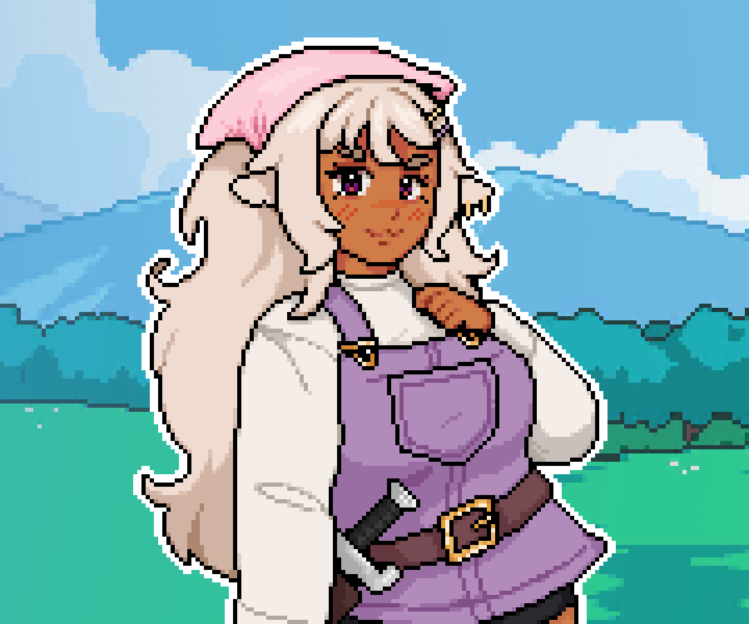 aracuya_'s tweet photo. Made a fields of mistria png model for @/tinypinwheel ! baah baah ^.^ https://t.co/Tm8QBbcXhp