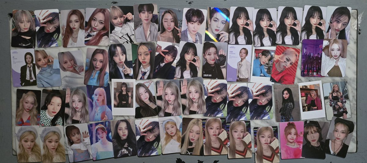 Gabri_cienta's tweet photo. Vendo todas las photocards (438 photocards) 100€ + envio 
Están los siguientes grupos en las imagenes

Billlie
Rocket punch
Everglow
Botopass
Cherry bullet
Stayc
Purple kiss
Hi-L
Hot issue
Bvndit
The boyz
Woo!ah!
Wei
Close your eyes
Aespa 
Cignature
New jeans
Ateez
WJSN
Izna https://t.co/escVhglMFC
