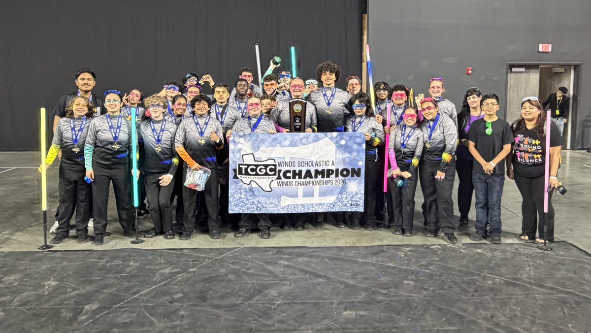 HumbleISD's tweet image. NEWS: Kingwood Park Soundscape won the 2026 Texas Color Guard Circuit Winds Scholastic A State Championship on Saturday at the TCGC Percussion/Winds State Championships with a score of 83.730. 

This is the first year of the Kingwood Park Soundscapes. #FocusOnTheGood