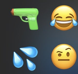 แล้ว emoji ปืนในทวิตคือปืนจริง ๆ ชิบหายมาก นึกว่าพิมพ์ปืนฉีดน้ำ