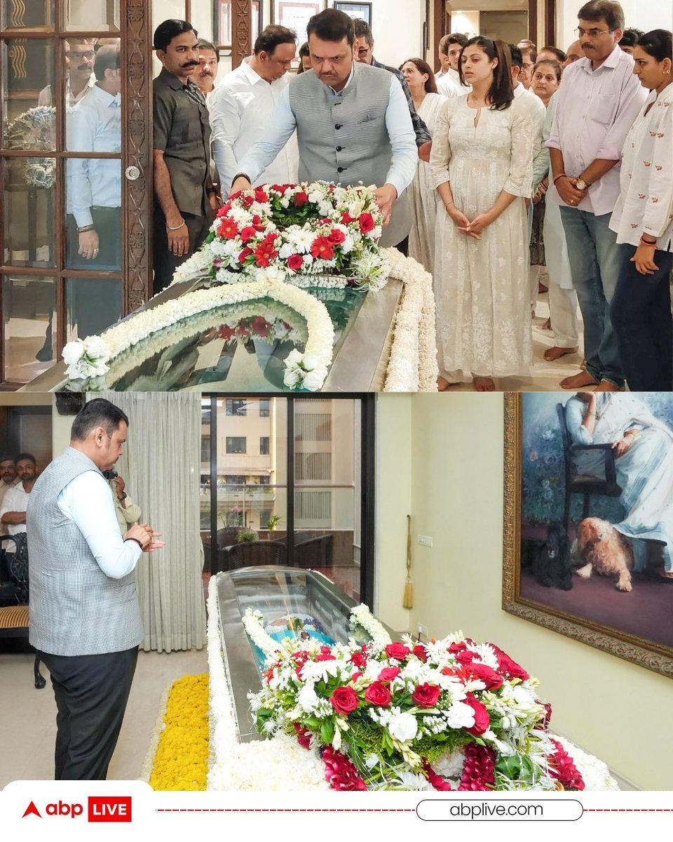 ABPNews's tweet image. सीएम देवेंद्र फडणवीस ने आशा भोसले को अर्पित की पुष्पांजलि, सामने आईं तस्वीरें! 

#AshaBhosle #Bollywood #ABPNews