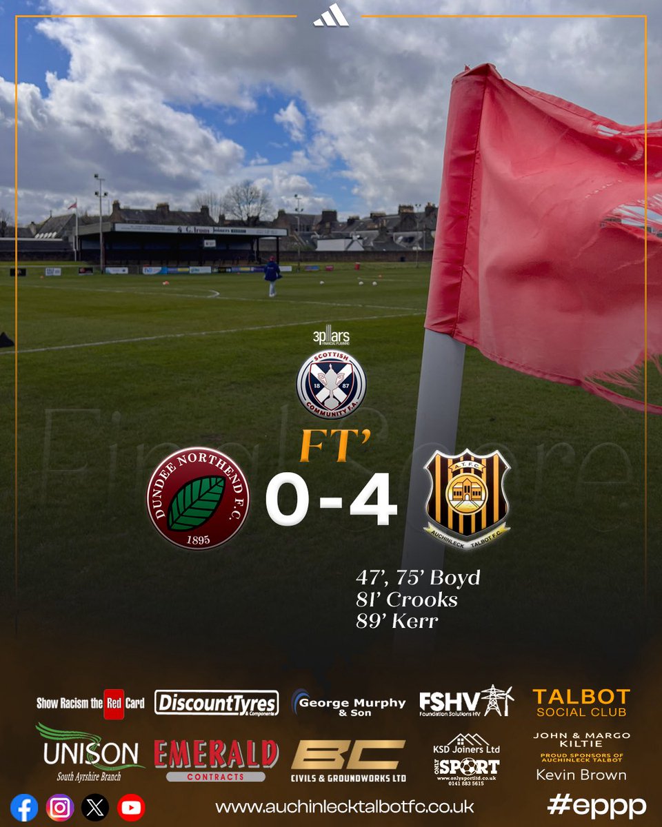 atfc1909's tweet image. A dominating performance in Dundee!

DNE 0-4 AUC

#eppp
