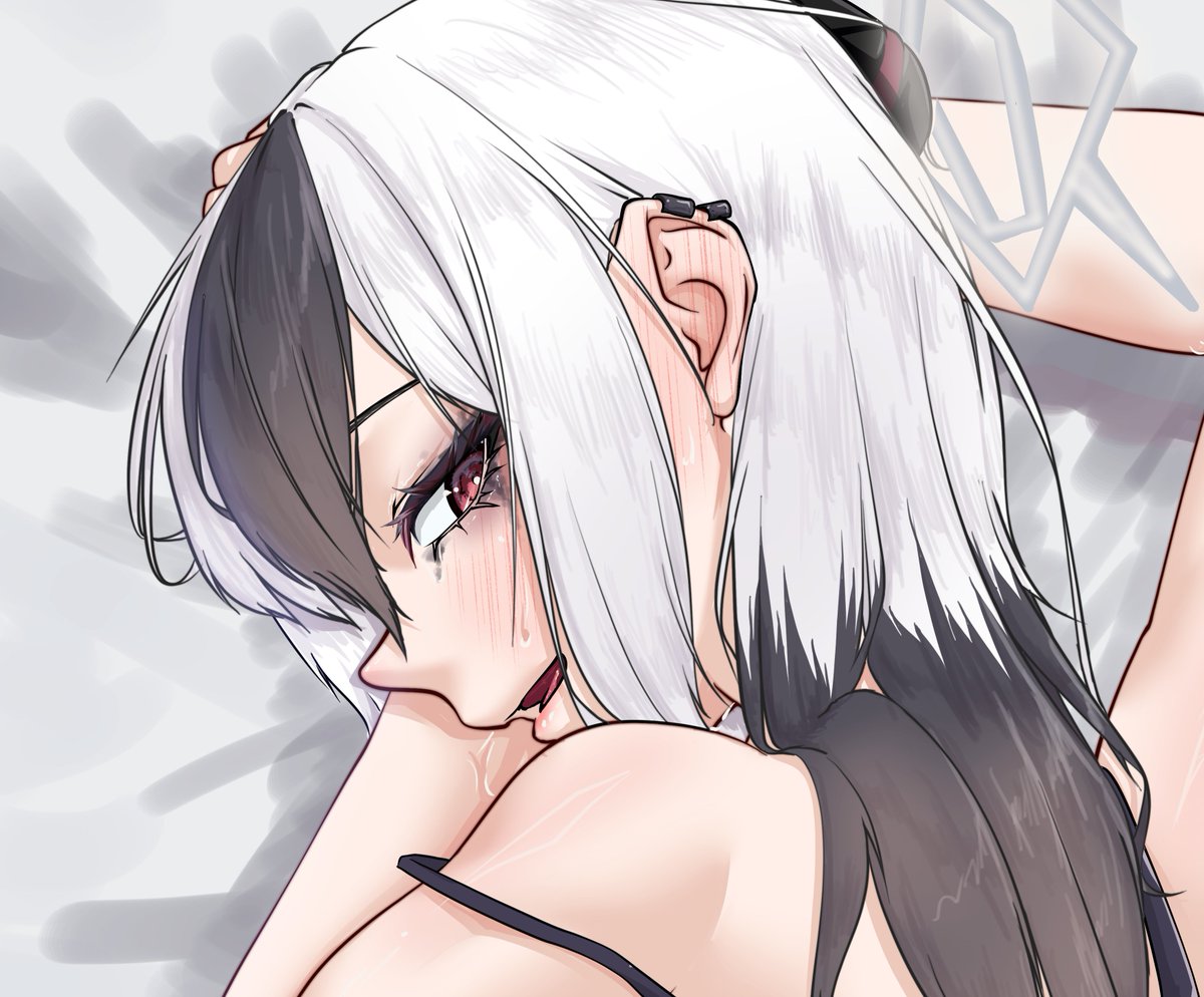 ヤってて崩れちゃったメイク
#ブルアカ 
#BlueArchive