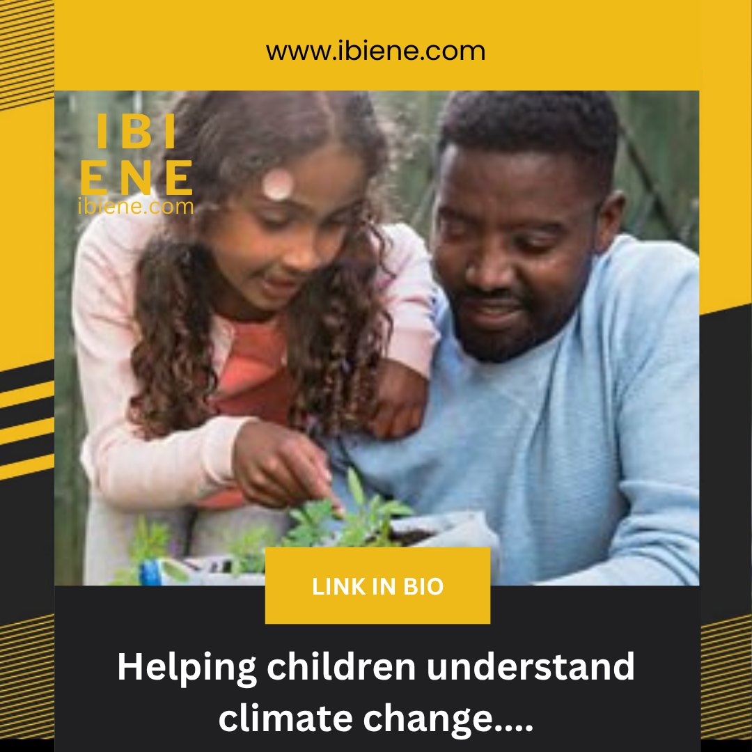 ibienemagazine's tweet image. Discover age-appropriate explanations, fun activities, and practical tips to teach kids about the environment, sustainability, and protecting the planet.
Tap on the link in bio or visit ibiene.com for more.
#ibienemagazine #lifestylemodel #ClimateEducation