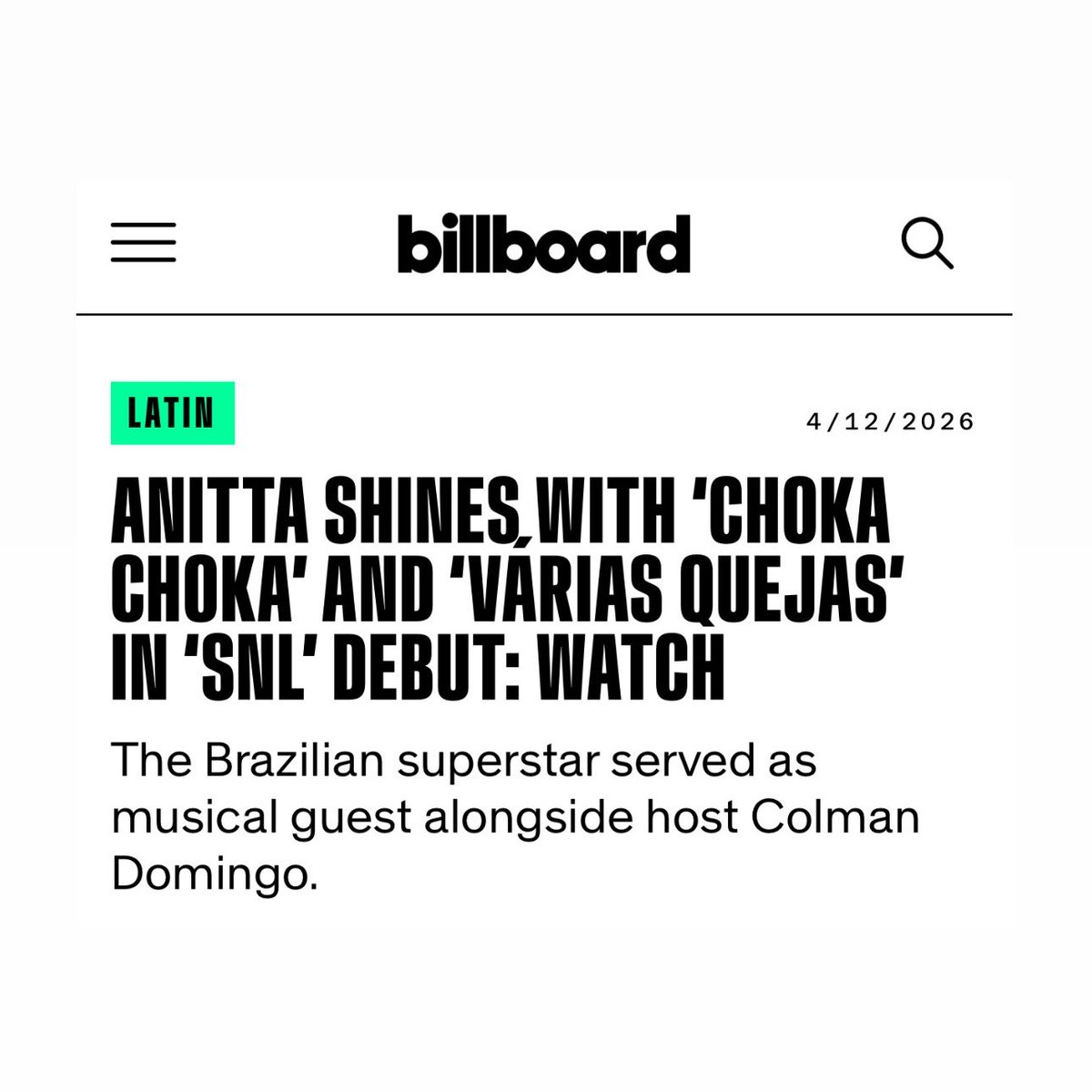 Acesso Anitta tweet media