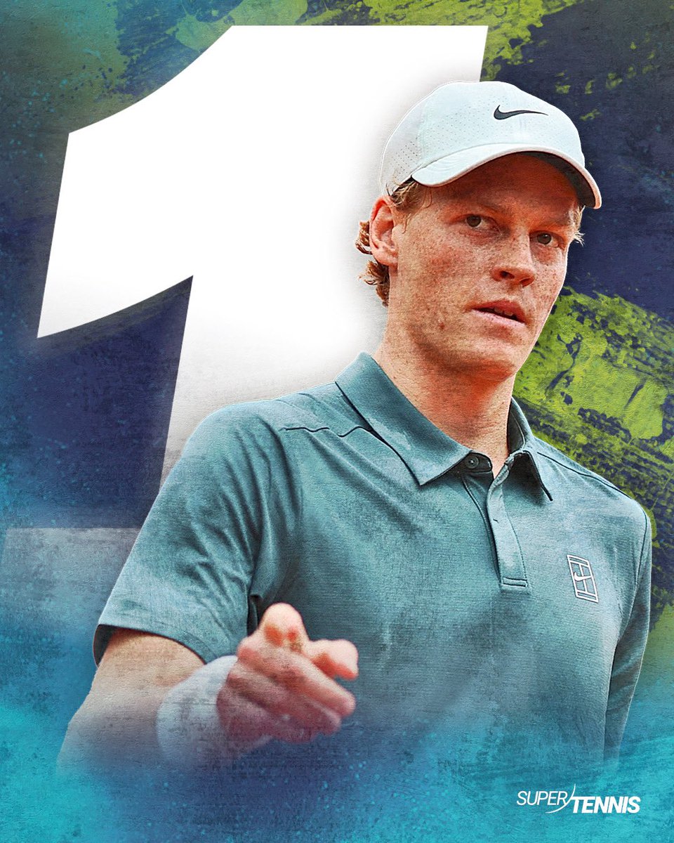 SuperTennisTv's tweet photo. Il Re è tornato sul trono 👑

🔝 Con il titolo vinto a Montecarlo Jannik Sinner scavalca Carlos Alcaraz e torna in vetta al ranking mondiale https://t.co/0Bl7ldQlD7