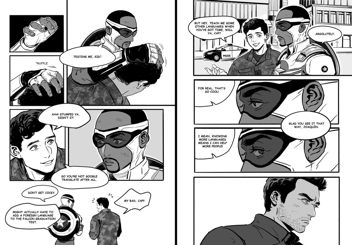 sleepyuncle1's tweet photo. #buckysam 《приказ》This is a comic I completed in Dec.2025. I love depicting Sam always attentively paying attention to Bucky's emotions, and I hope they will always care about each other like this.I hope you all enjoy my story. 
Full version:https://t.co/wDcBk2uQOH https://t.co/8bDUfMKWZL