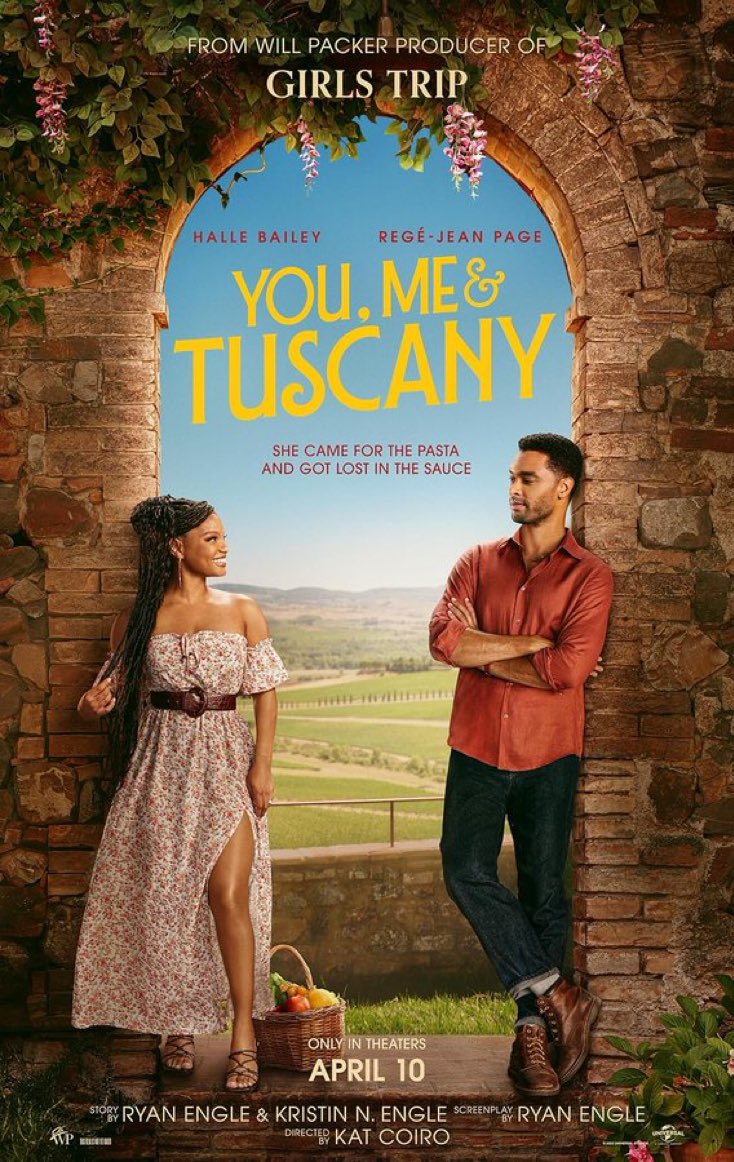 Seeing this sweet romcom in theaters with a black audience was TOP TIER 🥰 I left happy and hungry for pasta 🍝 #YouMeandTuscany