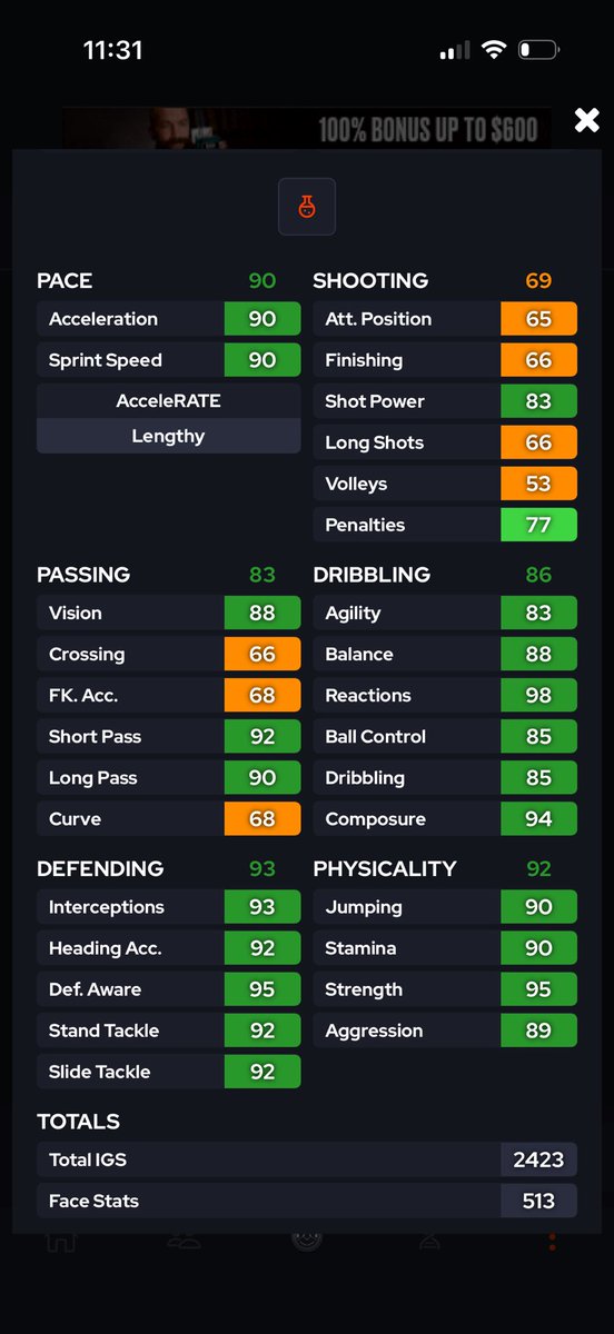 MichaelDiMarc11's tweet photo. Insane Cb evo you can do right now. 6”7 and very good body type.
#FC26 #fc26 #EAFC26 #UltimateTeam https://t.co/VGQHF51wJo