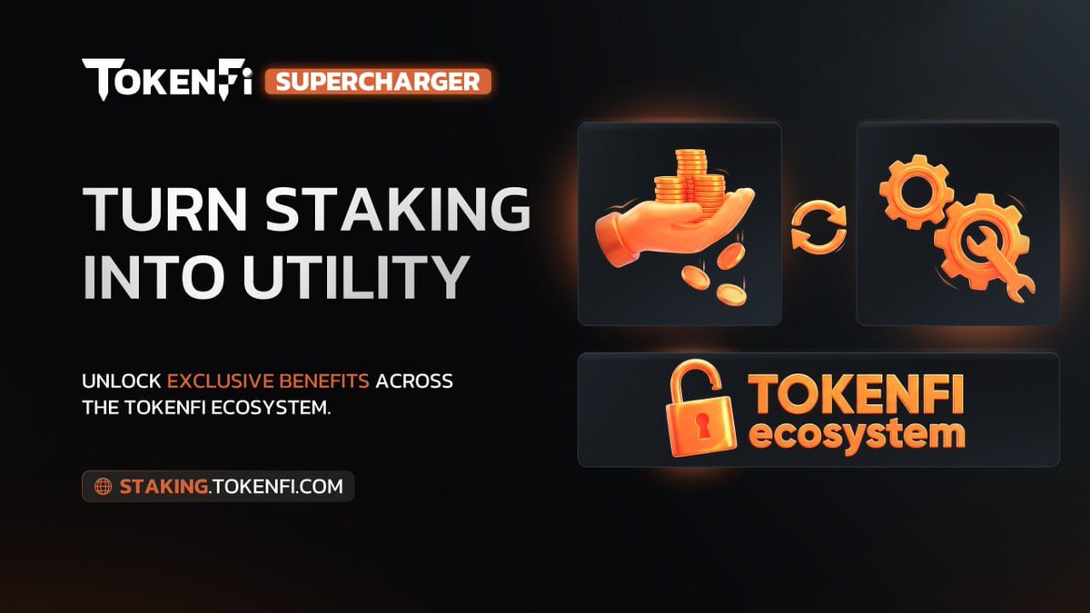 tokenfi's tweet photo. TokenFi Supercharger connects staking to real utility.

Locked $TOKEN unlocks access to launches, enhanced rewards, and ecosystem perks that are reserved for participants actively supporting the platform over time.

https://t.co/4vC1sAZ7xx https://t.co/AnJ23tzGJZ