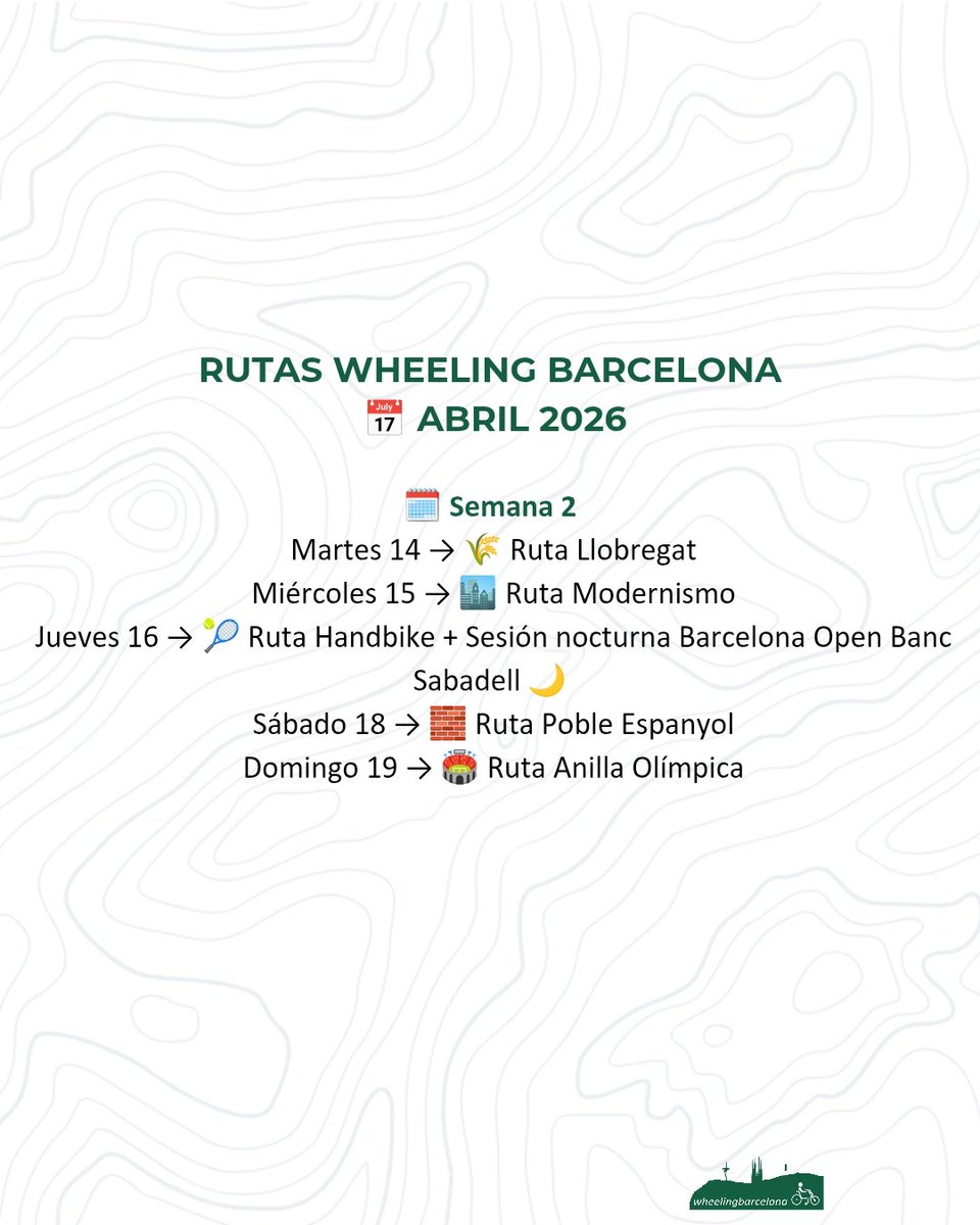 Wheeling Barcelona tweet media