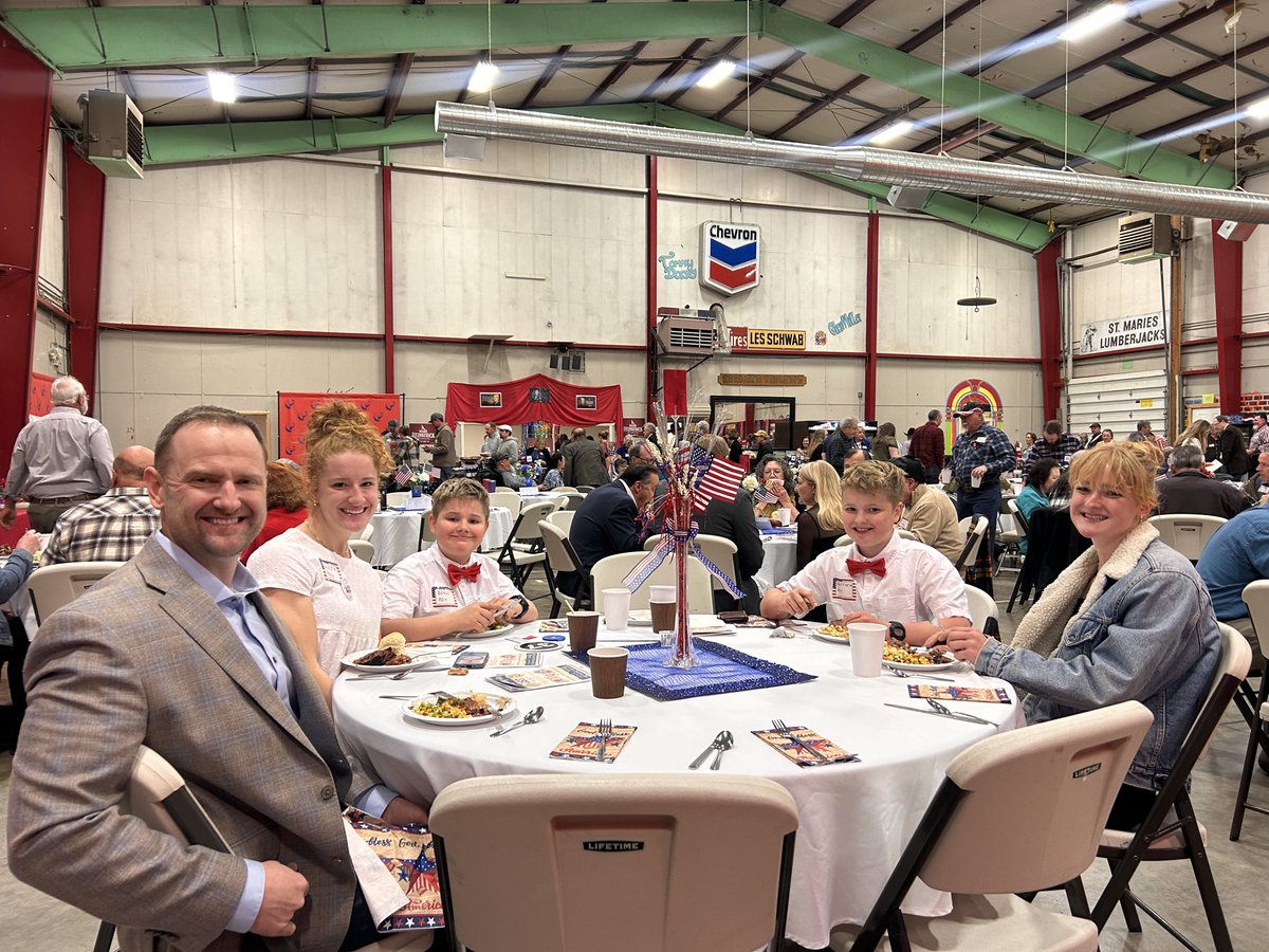 JoshRoyIdaho's tweet image. St Marie’s and Benewah! Thank you for welcoming me at your Lincoln Dinner last night. Thank you for your support! Joshroyforidaho.com #Republican #Maga #GOP #Vote #Election2026 #Constitution #News #Freedom #Trump #DonaldTrump #America1 #America #USA #Conservative #Vote