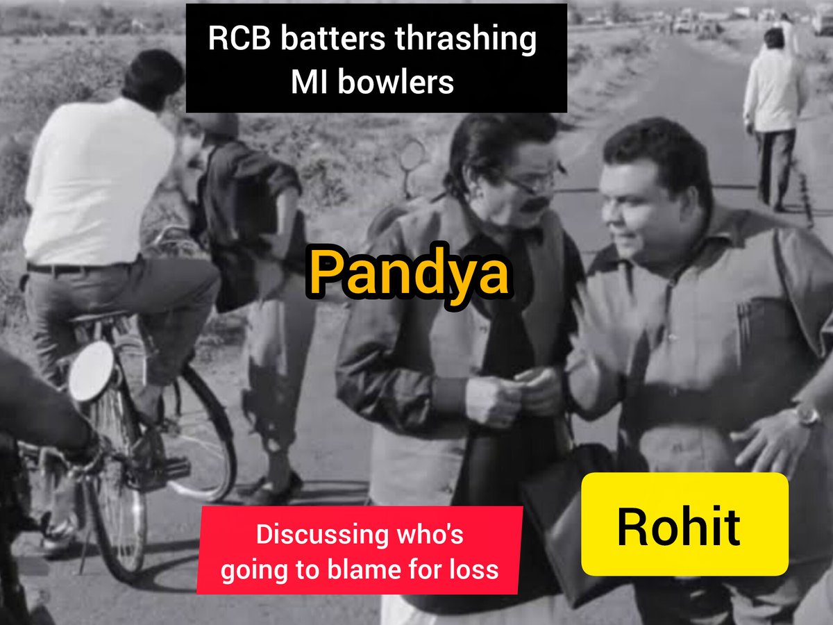 Dhokladynamics's tweet photo. Scene on the pitch 

#MIvsRCB https://t.co/Wo7SrTIVSK