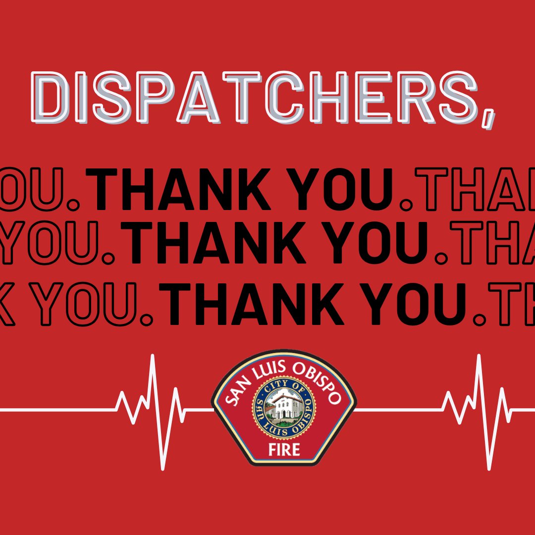 SLOCityFire's tweet image. Today marks the start of National Public Safety Telecommunicators Week!
From all of us at SLOFD, thank you @slo_police for all you do for us and our community. We are proud to serve alongside you
#Dispatcher #ThankYouDispatchers #slocity