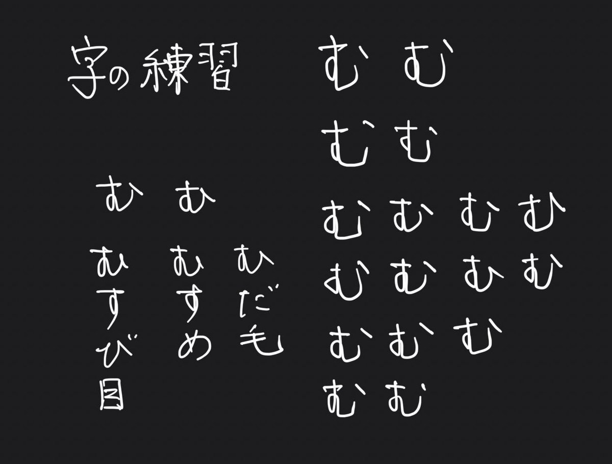 む　む　む