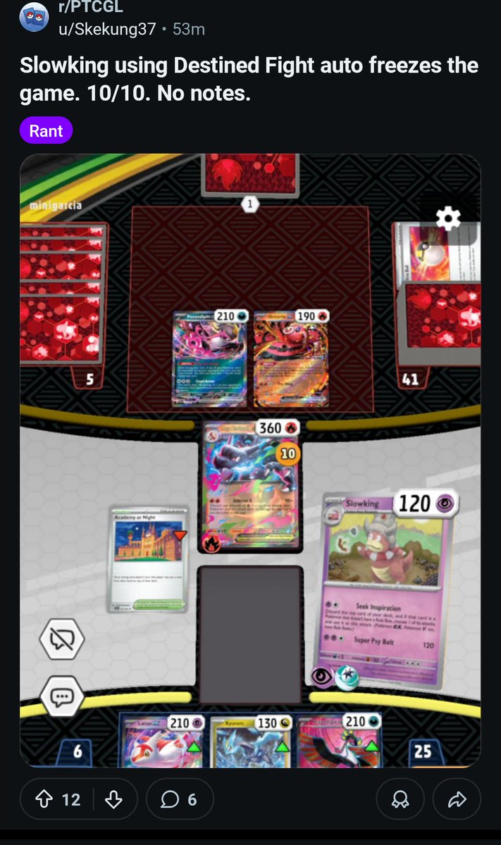 LukePTCG's tweet photo. @SupahGassy Update from Reddit. I guess it might be a Slowking problem? https://t.co/hopLYbZFiS