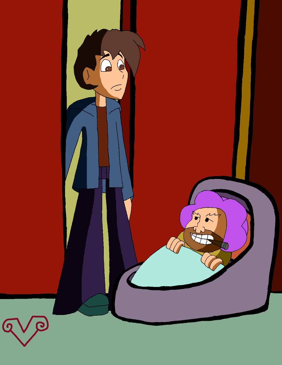 A baby on our doorstep? 
#ParanormalDiva #Prozzak #Drawing